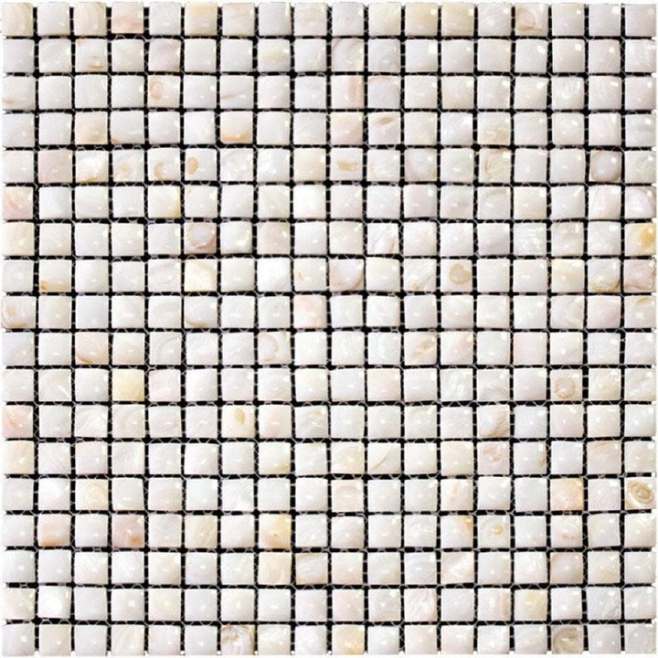 Apollo Tile (Sample) Wall Beige Natural Shell 4-in x 4-in Polished Marble Uniform Squares Patterned Wall Tile