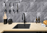Apollo Tile (Sample) Floor and Wall Tile Gray 4-in x 4-in Polished Marble Subway Floor and Wall Tile