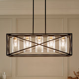 Kichler Moorgate 5-Light Black Farmhouse Cage Chandelier