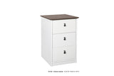 Saint Birch Finley White and Drift Wood Office Cabinet