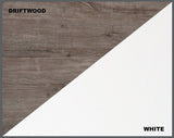 Saint Birch Finley White and Drift Wood Office Cabinet