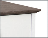 Saint Birch Finley White and Drift Wood Office Cabinet