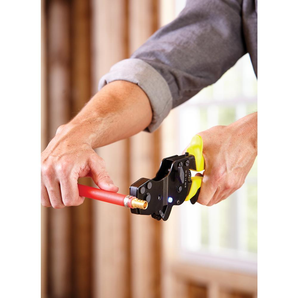 3/8 in. to 1 in. 1-Hand PEX Pinch Clamp Tool - Super Arbor