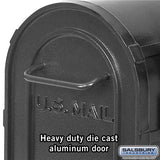 Heavy Duty Rural Mailbox - Black