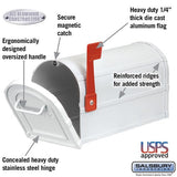 Heavy Duty Rural Mailbox - White