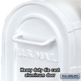 Heavy Duty Rural Mailbox - White