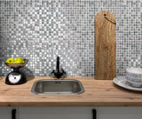Apollo Tile (Sample) Floor and Wall Tile Flint Gray 4-in x 4-in Glossy Glass Wall Tile