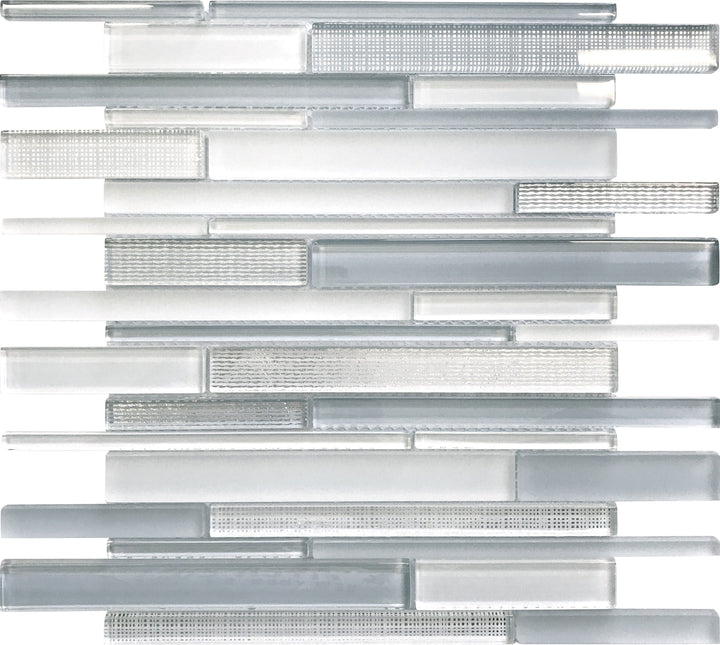 Apollo Tile (Sample) Wall Tile White 4-in x 4-in Honed Glass Patterned Floor and Wall Tile