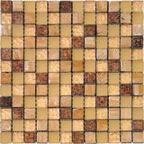 Apollo Tile Phoenix Beige 12-in x 12-in Glossy Glass, Stone Marble Uniform Squares Wall Tile (4.75-sq. ft/ Carton)