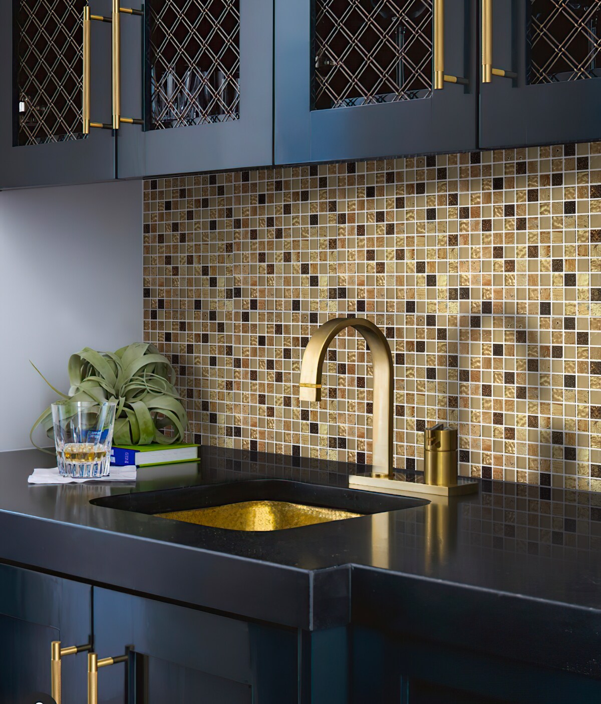 Apollo Tile Phoenix Beige 12-in x 12-in Glossy Glass, Stone Marble Uniform Squares Wall Tile (4.75-sq. ft/ Carton)