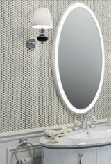Apollo Tile Sea Kiss Elongated White Daimond 12-in x 12-in Polished Natural Shell Octagon Dot Wall Tile (18.68-sq. ft/ Carton)