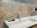 Apollo Tile Sea Kiss Beige Shell 12-in x 12-in Polished Natural Shell Brick Wall Tile (19-sq. ft/ Carton)