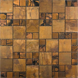 Apollo Tile Avant Garde Bronze 12-in x 12-in Matte Metal Uniform Squares Wall Tile (4.75-sq. ft/ Carton)