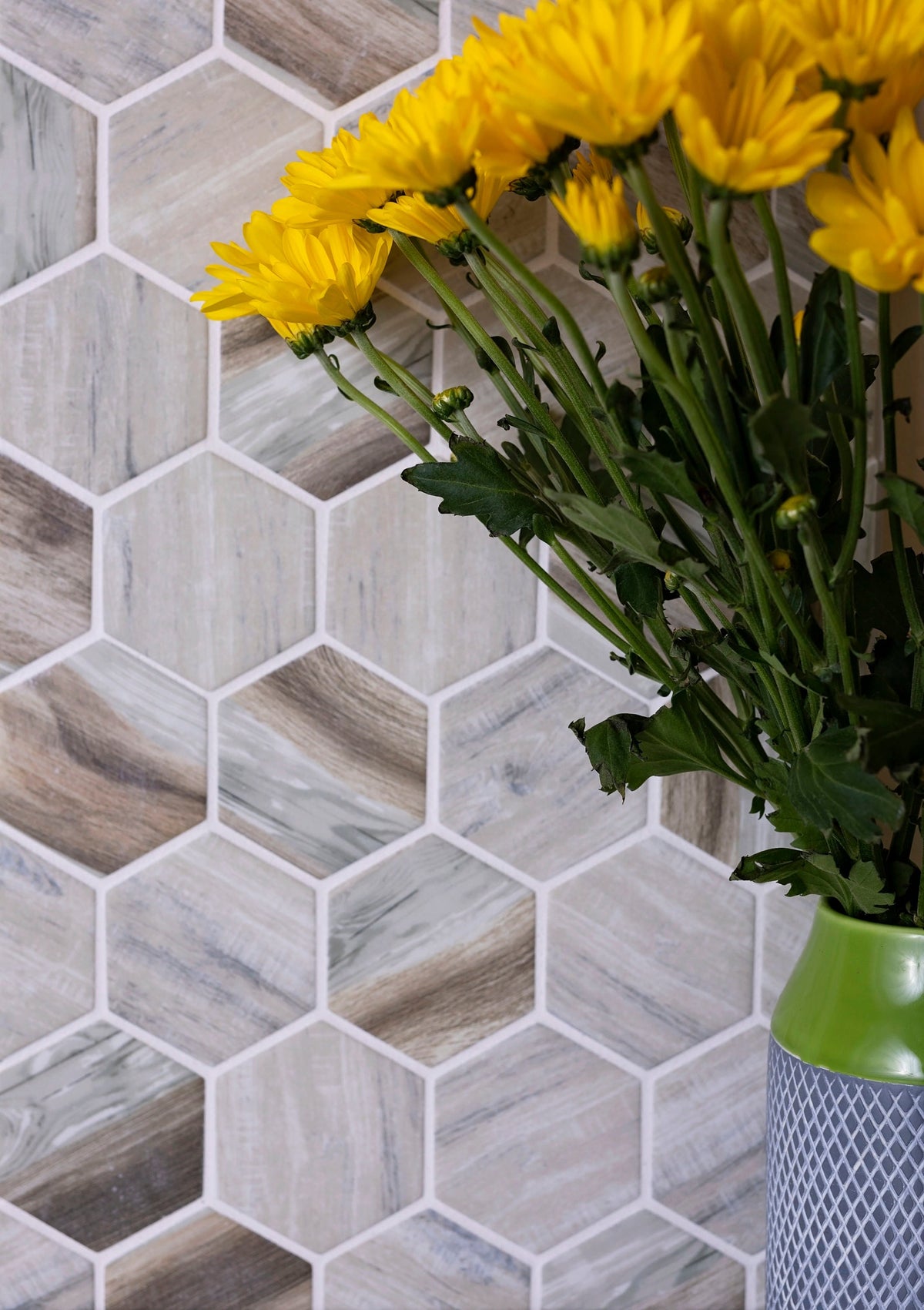 Apollo Tile Aloha Beige 12-in x 12-in Matte Glass Hexagon Floor and Wall Tile (8.29-sq. ft/ Carton)
