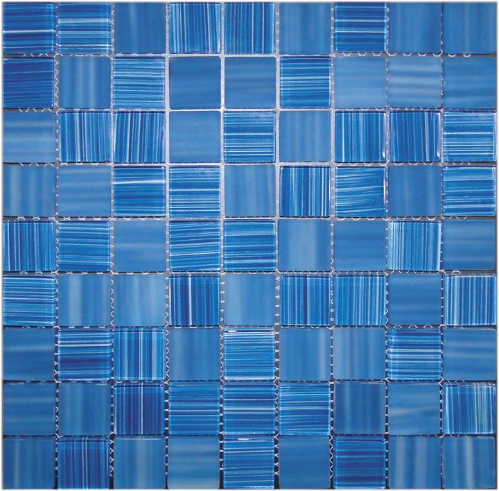 Apollo Tile (Sample) Floor and Wall Tile Blue 4-in x 4-in Polished Glass Floor and Wall Tile