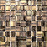 Apollo Tile Nirvana Brown 12-in x 12-in Polished Glass Uniform Squares Floor and Wall Tile (4.43-sq. ft/ Carton)