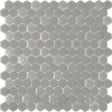 Apollo Tile (Sample) Gray 4-in x 4-in Multi-finish Glass Honeycomb Patterned Floor and Wall Tile