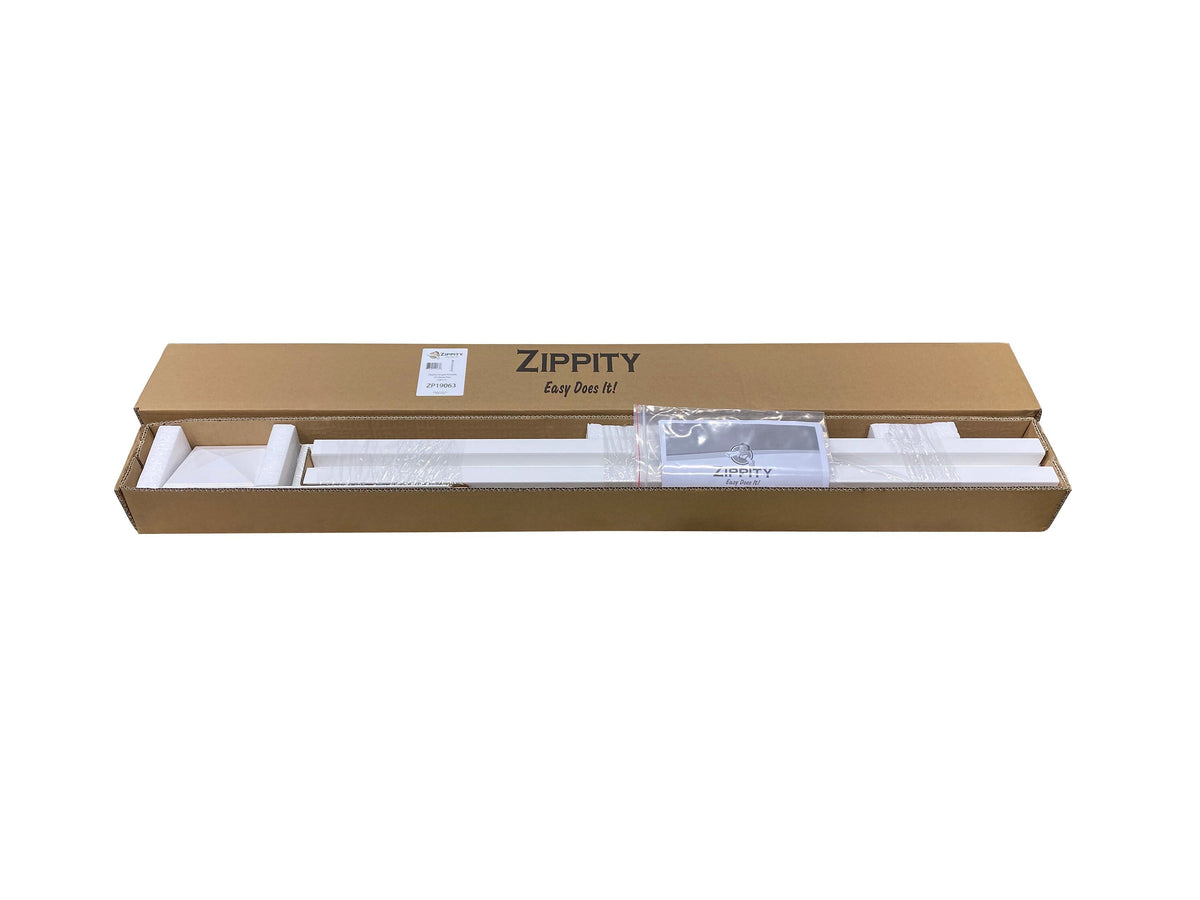 Zippity Outdoor Products Zippity 3-ft H x 4-ft W White Vinyl Square-top Fence Post No Dig (Unassembled)