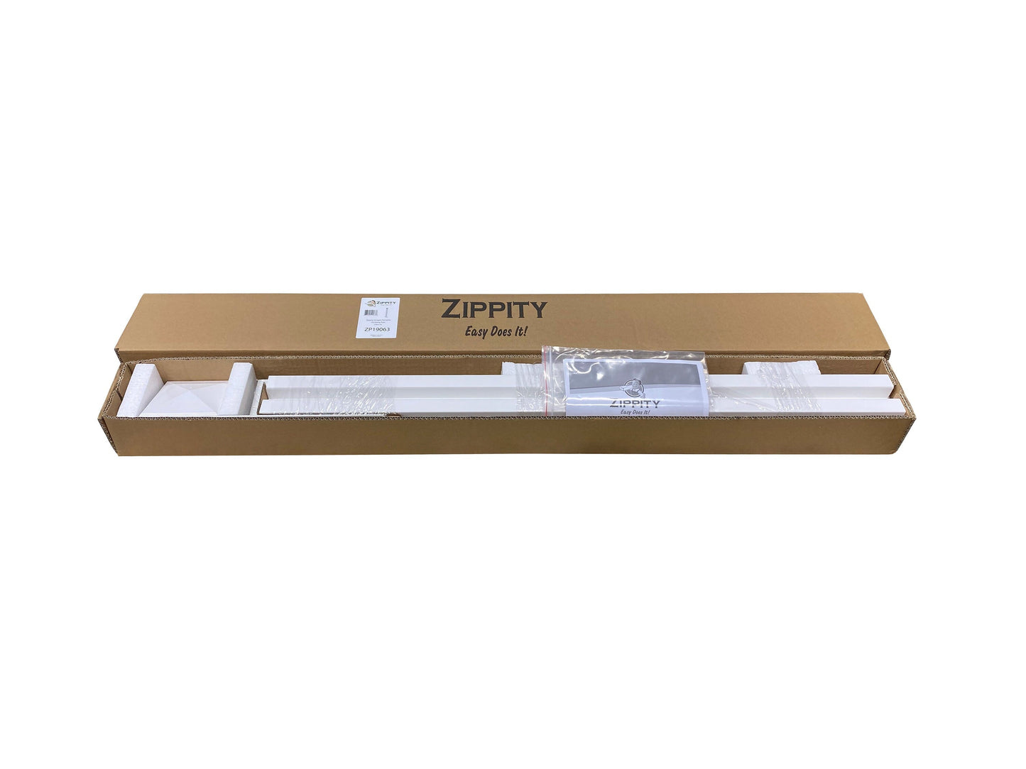 Zippity Outdoor Products Zippity 3-ft H x 4-ft W White Vinyl Square-top Fence Post No Dig (Unassembled)