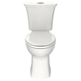 American Standard Edgemere White WaterSense Dual-Flush Elongated Chair-Height 2-Piece Toilet, 12-in Rough-In