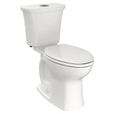 American Standard Edgemere White WaterSense Dual-Flush Elongated Chair-Height 2-Piece Toilet, 12-in Rough-In