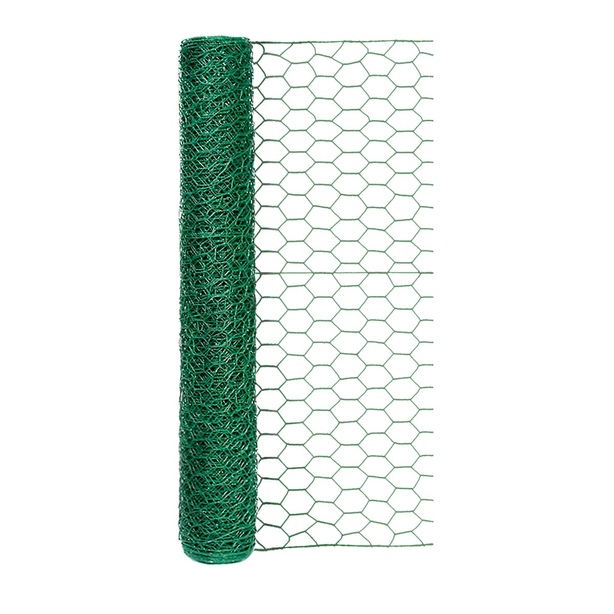 Garden Craft 25-Ft Green PVC Coated Steel Chicken Wire Fencing, 1-In Mesh