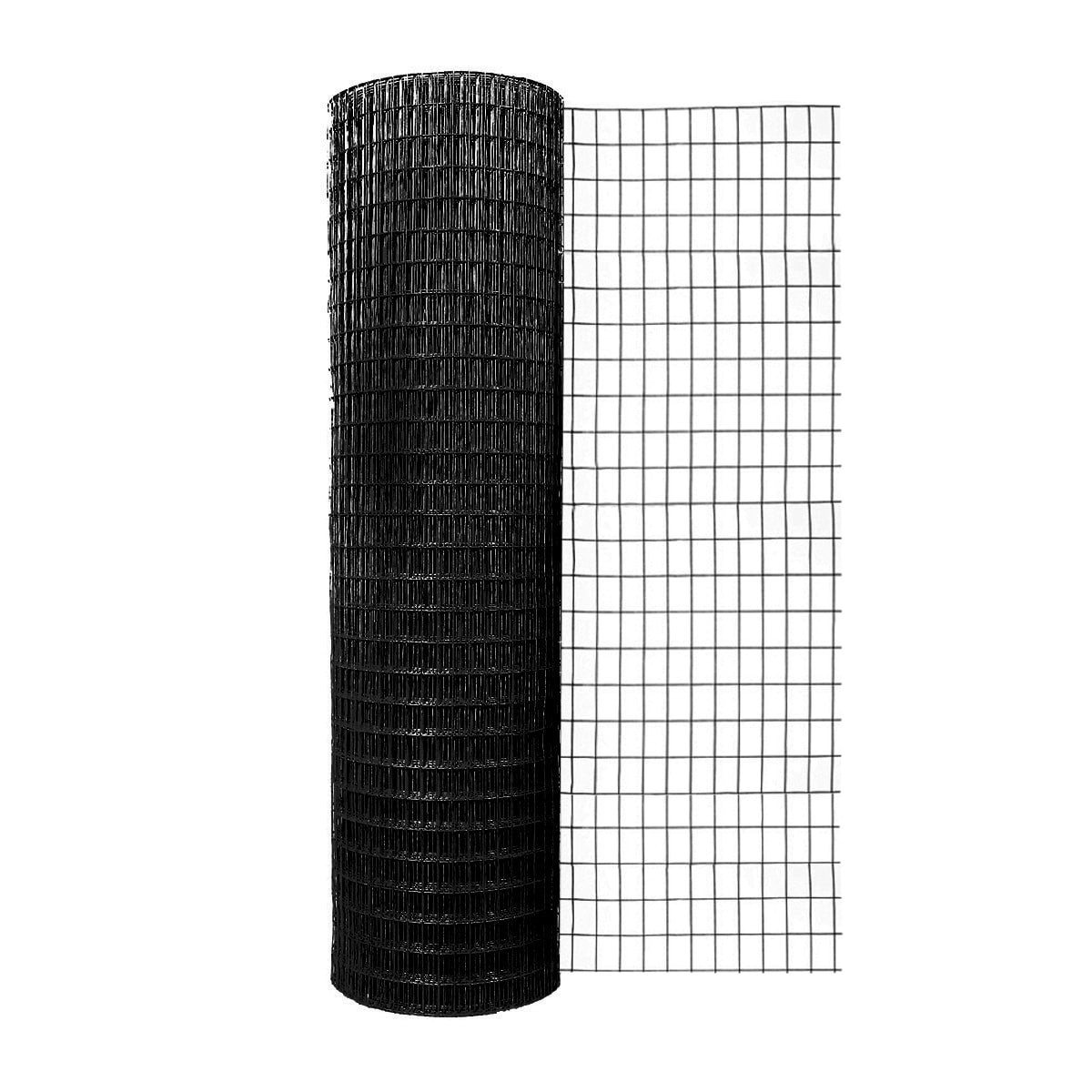 GARDEN CRAFT 100-ft x 4-ft Black PVC Coated Steel Welded Wire Rolled Fencing with Mesh Size 1-in x 2-in