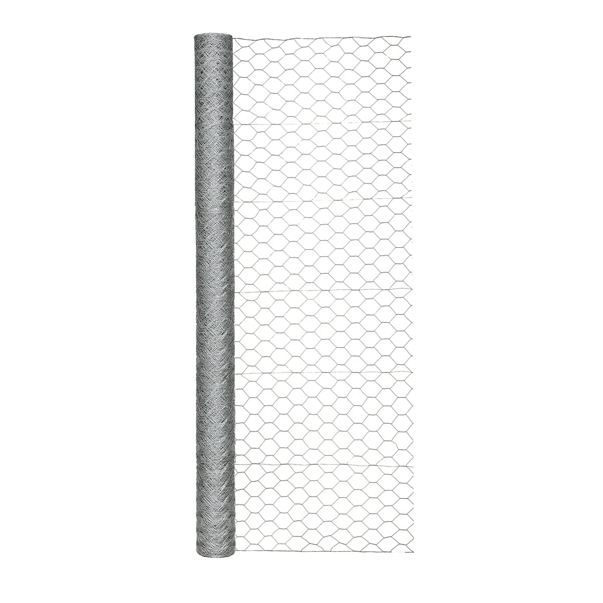 GARDEN CRAFT 150-ft Gray Steel Chicken Wire Rolled Fencing with Mesh Size 2-in