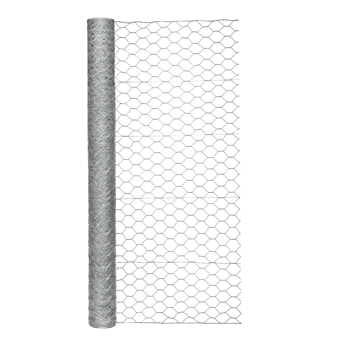 Garden Craft 150ft x 5ft Gray Steel Chicken Wire Rolled Fencing