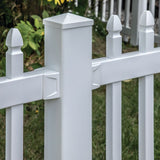 Freedom 5-in W x 5-in L White Vinyl Fence Post Cap- Fits Common Post Measurement: 5-in x 5-in