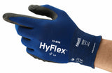 HYFLEX 11-816 Foam Nitrile Coated Gloves, Size L, Blue