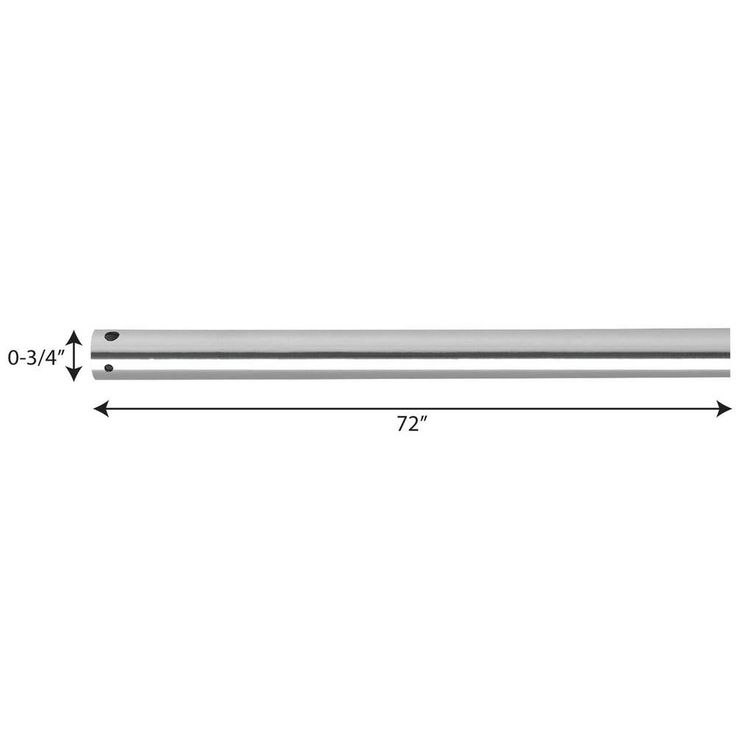AirPro Collection 72 in. Polished Chrome Extension Downrod