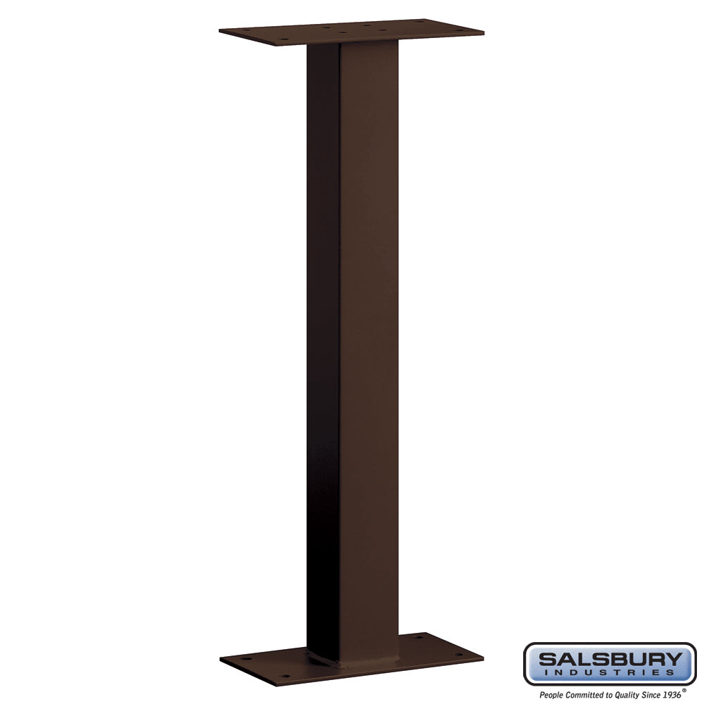 Salsbury Standard Mailbox Post, Bolt-Mounted, Bronze – 42 in H, Aluminum