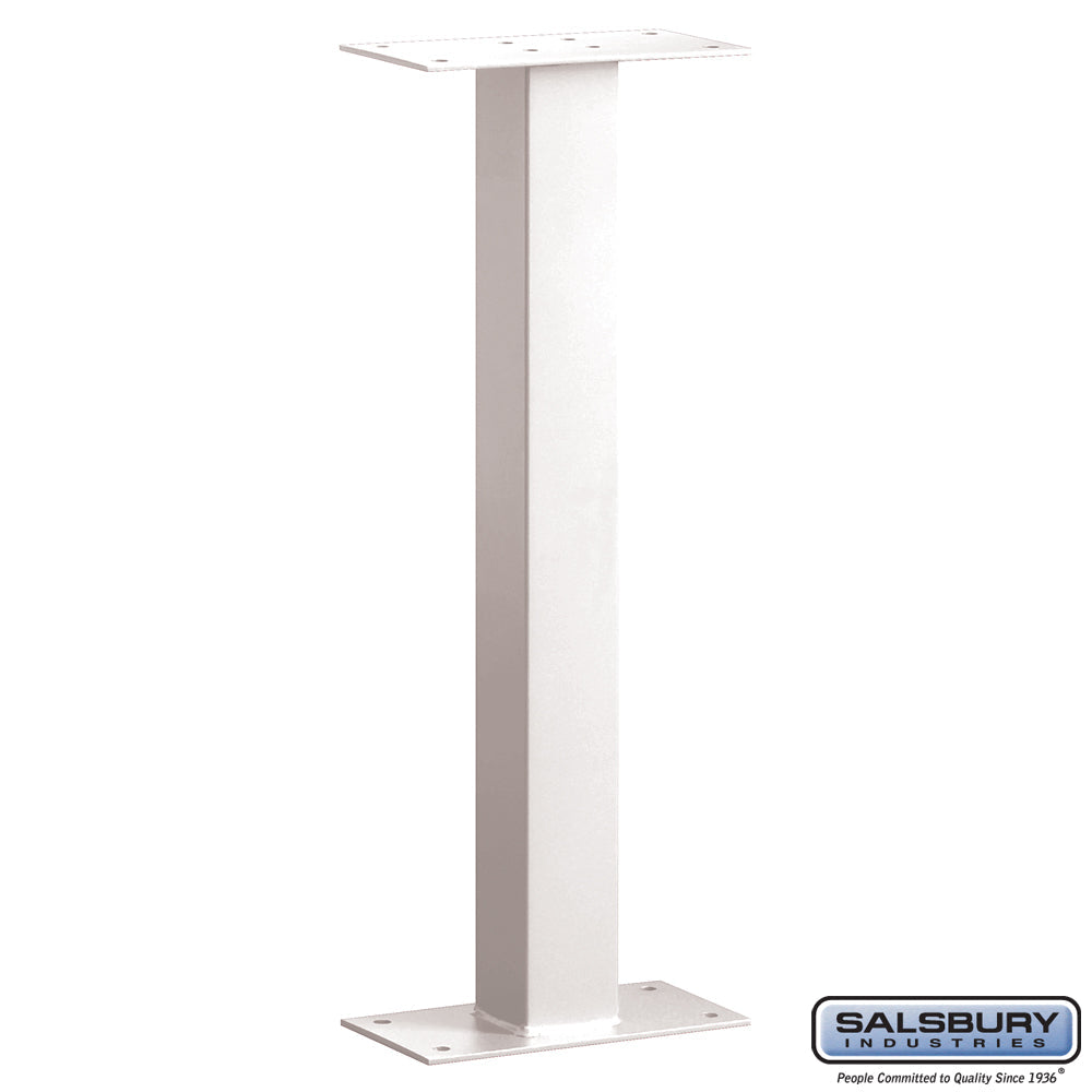 Standard Mailbox Post - Bolt Mounted - White