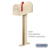 Standard Mailbox Post - Bolt Mounted - Sandstone