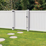 Freedom Emblem 6-ft H x 5-ft W White Vinyl Fence Gate Kit (Unassembled)