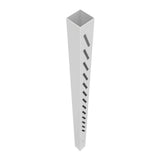 Freedom Louvered 8.5-ft H x 5-in W White Vinyl End Fence Post (Unassembled)