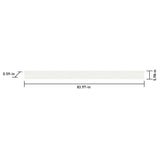 Satori White Cotton 6-in x 84-in Polished Porcelain Wall Tile
