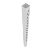 Freedom Louvered 8.5-ft H x 5-in W White Vinyl End Fence Post (Unassembled)