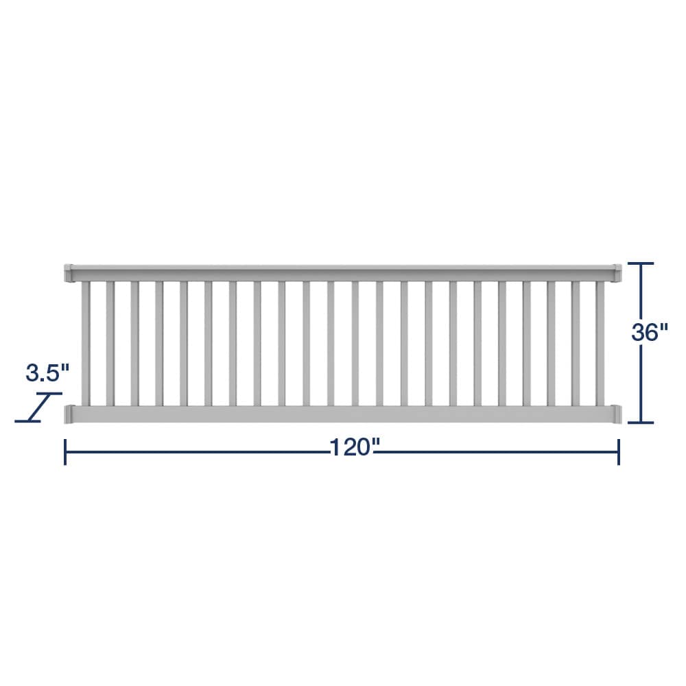 Freedom Lincoln White Vinyl Deck Rail Kit