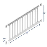 Freedom Lincoln White Vinyl Deck Stair Rail Kit