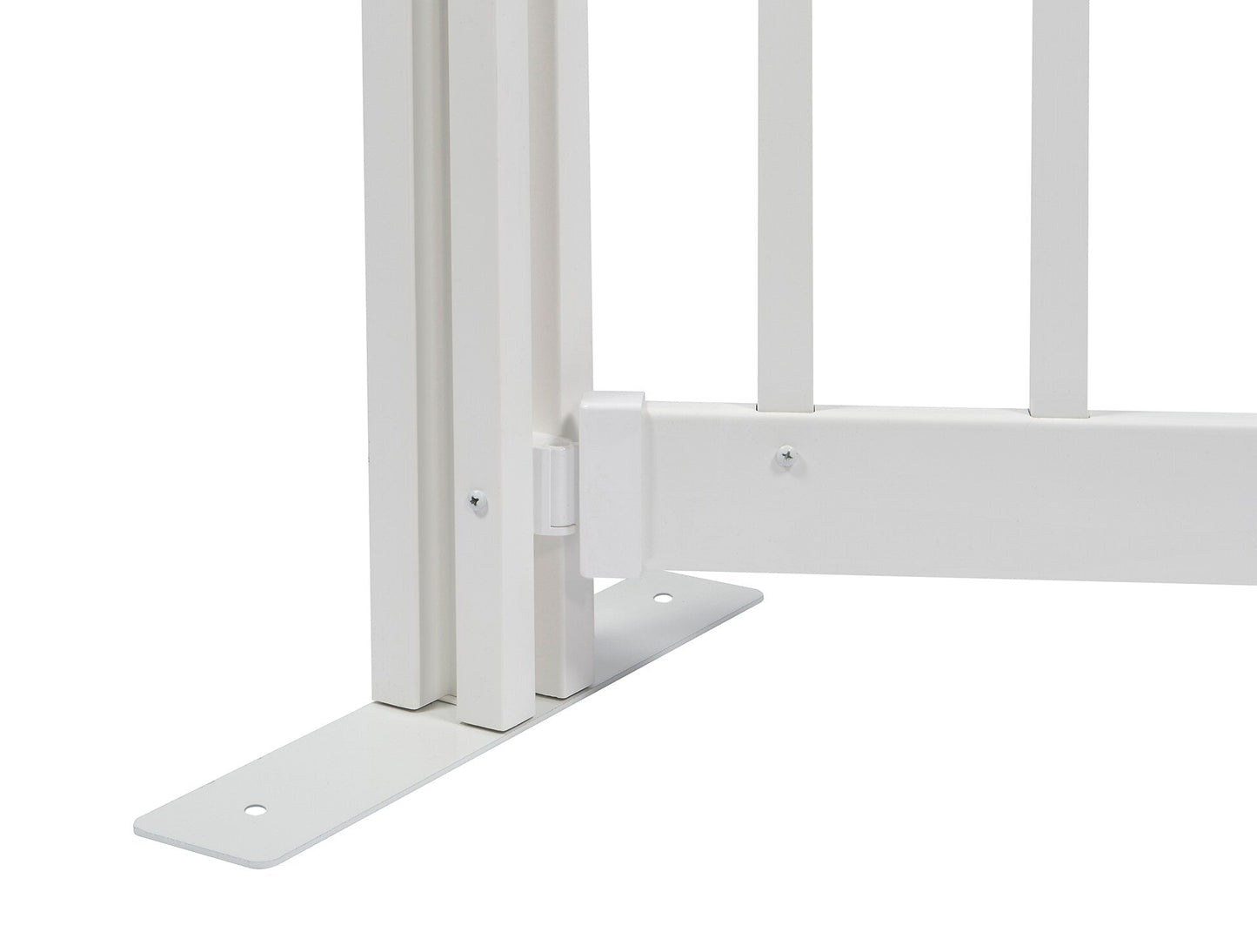Zippity Outdoor Products Kensington Hinged Portable Event 3-ft H x 5.5-ft W White Vinyl Picket Fence Rail No Dig (Unassembled)