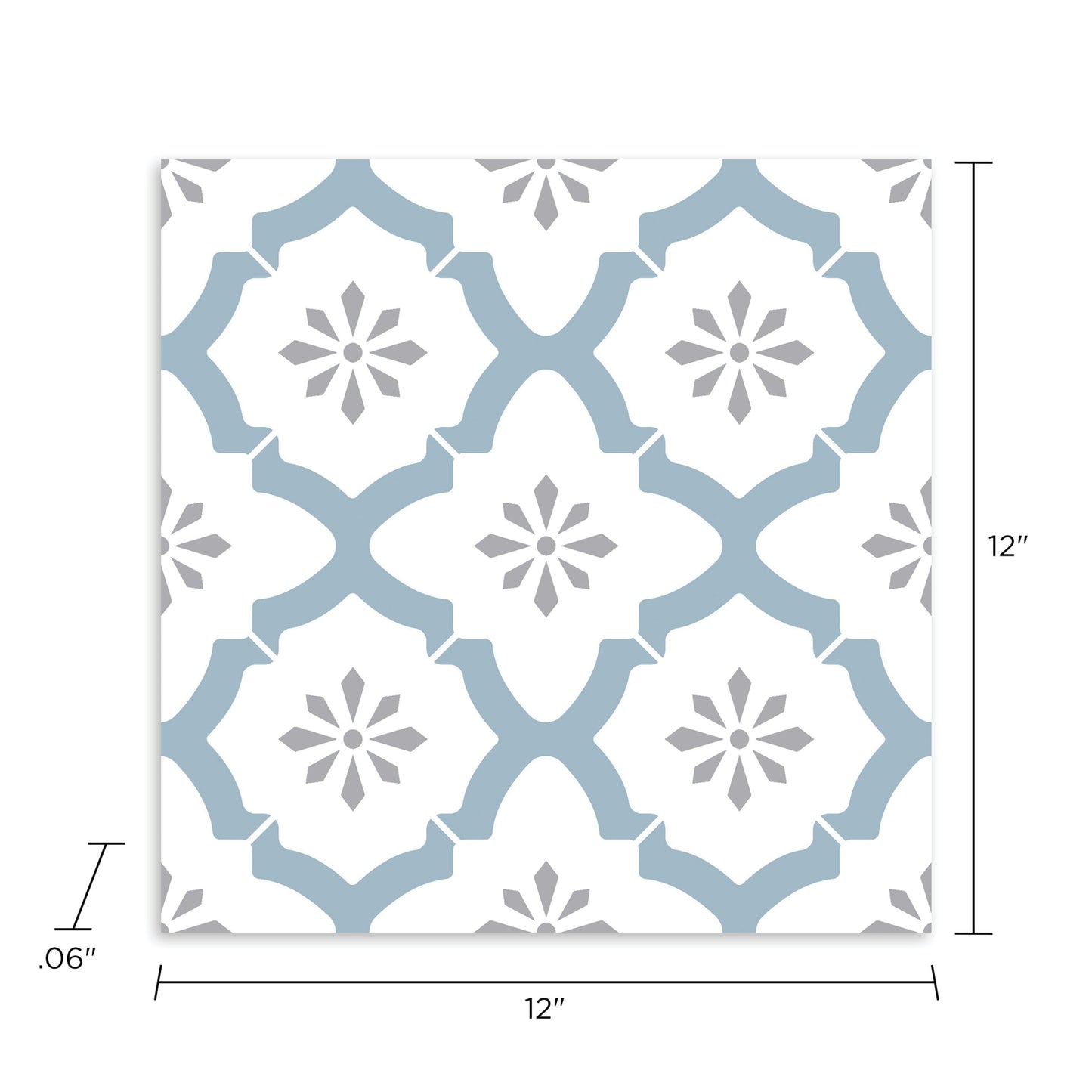 FloorPops Multicolor 12-in x 12-in Water Resistant Peel and Stick Vinyl Tile Flooring, 20-sq ft Carton