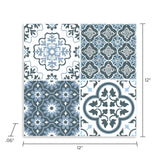 FloorPops 20-Piece 12-in x 12-in Blue Peel and Stick Vinyl Tile