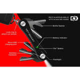 Pro Compact Multiple Key Holder with Tile Smart Location in Black - Super Arbor