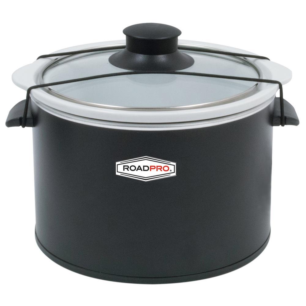 RoadPro 12-Volt 1.5 Qt. Slow Cooker Black - Super Arbor