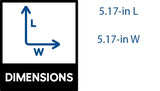 Freedom 5-in W x 5-in L White Vinyl Fence Post Cap- Fits Common Post Measurement: 5-in x 5-in