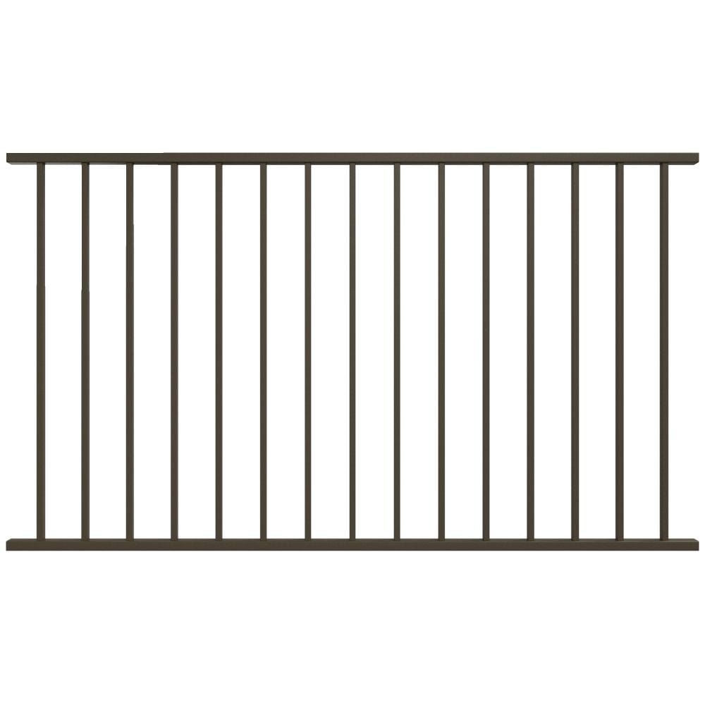 Fortress Building Products 6-ft x 40-in Antique Bronze Steel Deck Rail Kit