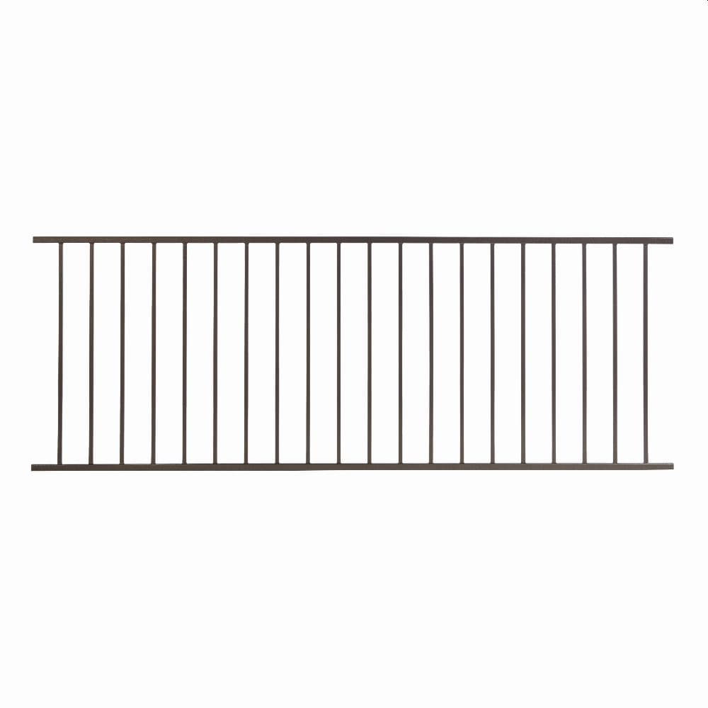 Fortress Building Products 24-ft x 34-in Antique Bronze Steel Deck Rail Kit