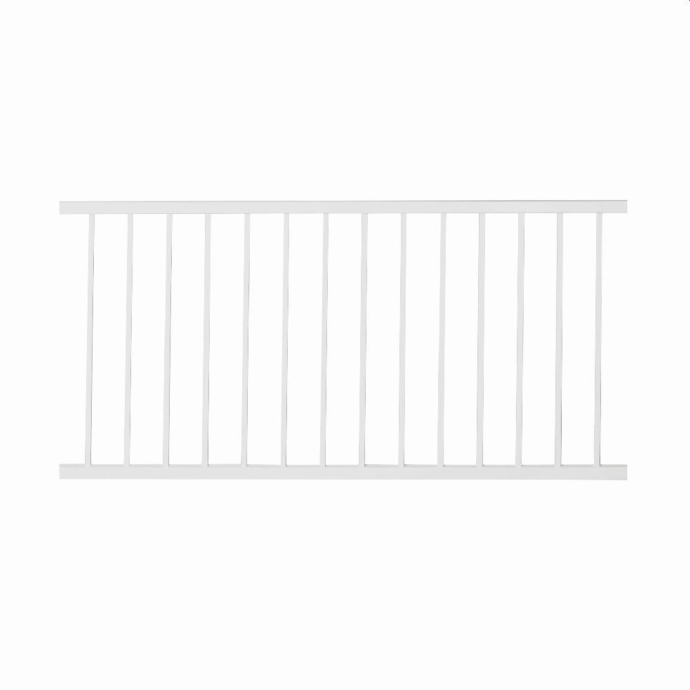 Fortress Building Products 16-ft x 34-in White Aluminum Deck Rail Kit